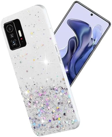HONLEN Funda Para Xiaomi MI 11T / Xiaomi MI 11T Pro Carcasa, (6.67" Inches) Gradiente Transparente TPU Silicona Case, Protección De Esquina Mejorada Cover Rosa Verde