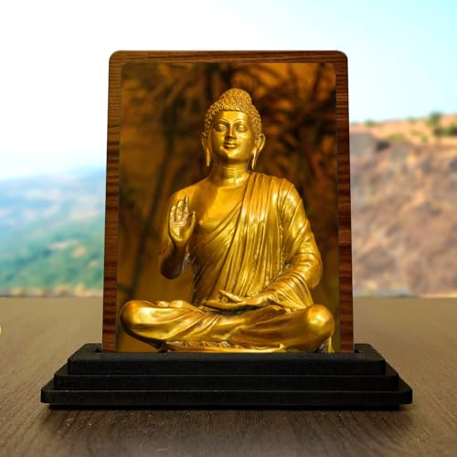 Image of Lord Buddha Statue for Gifting - Elegant Sitting Buddha Figurine for Housewarming & Corporate Gifts - Decorative Zen Buddha Showpiece for Home Temple & Meditation Room