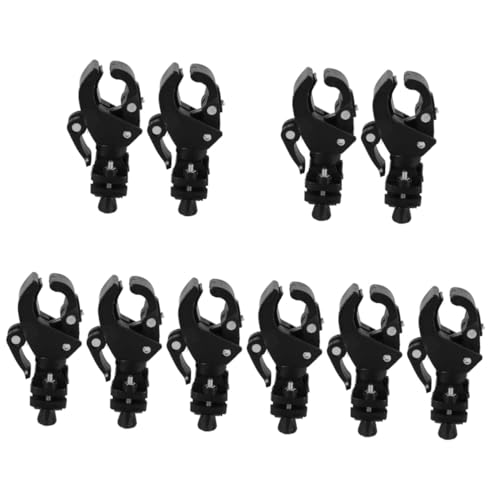 COLLBATH 5sets Cane Holder Wheelchair Accessory Sturdy Plastic Crutch Rack for Scooters 2pcs*5