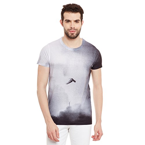 Image of wear your mind Men's Printed Regular Fit T-Shirt