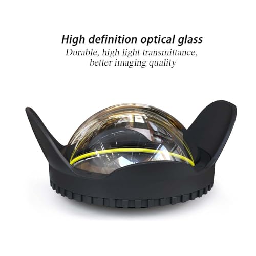 Image of 67mm Underwater Camera Dome Port, Compatible with Seafrogs Housing with 67mm Red Filter (YH-67-01)