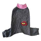 🐾Made di tessuto di cotone puro di alta qualità, comodo e traspirante, non danneggerà la pelle del tuo cane.La texture classica della maglia e lo stile casual rendono i cani più attraenti, progettati per servizi fotografici, abiti da tea party e passeggiate quotidiane.