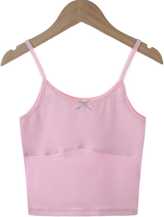 Girls Crop Top Cami Cotton Lined Training Bra - Image 8