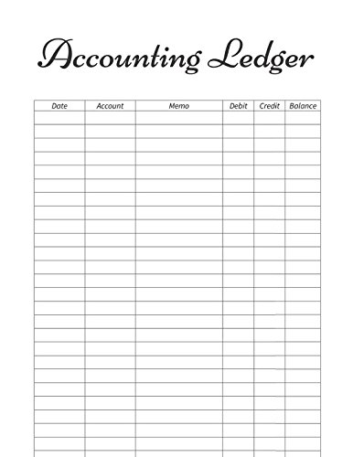 Amazon com: Accounting Ledger: 130 pages to keep track of your bills Amazon com: Accounting Ledger: 130 pages to keep track of your bills