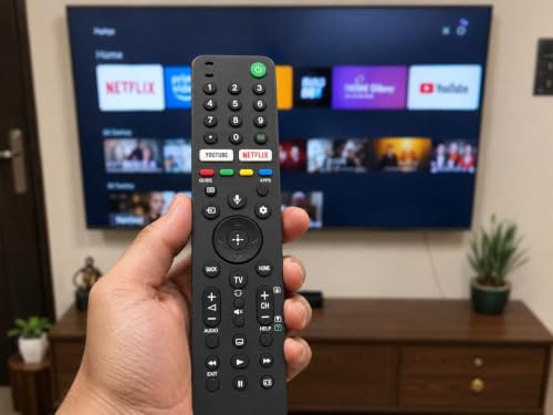 Image of Sony Bravia TV Remote Compatible with Smart LED OLED UHD 4K TV Models RMF-TX500P RMF-TX500E, Non-Voice Replacement Remote Control, Black, LED 427 NVC