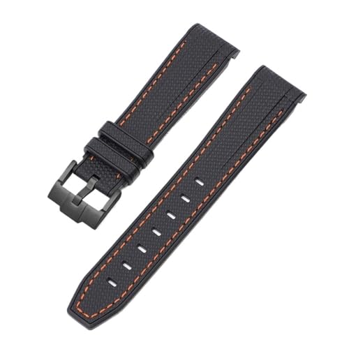 [SLFJEYTX] 1�{ �u���b�N �O���[�� 20mm 22mm �����Y �_�C�r���O �J�[�u�G���h �E�H�b�`�o���h X Swatch MoonSwatch�p�X�g���b�v(Orange line02,22mm)
