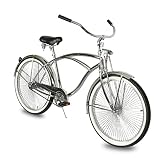 Tracer Cheetah Cruiser Bike, Chrome, Lowrider, Single Speed Moontype Handlebars, Springer Fork, Coas