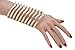 Women Fashion Jewelry Gold Metal Extra Long Cuff Bracelet Wrist Chevron Wonder Style