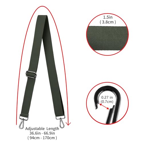 Image of ZOOEASS Wide Shoulder Strap (Solid),Adjustable Replacement Belt Crossbody Canvas Bag Handbag