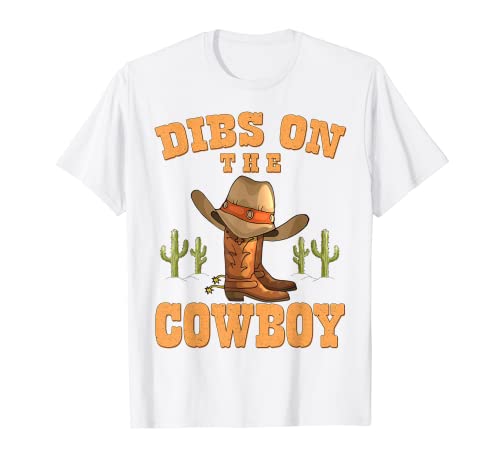 Dibs Sul Cowboy Carino Cowboy Stivali Western Country Ragazze Maglietta