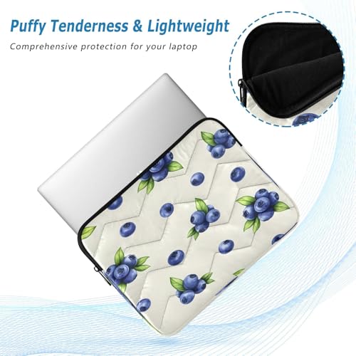 Funda para portátil azul con protección acolchada tamaño grande miniatura 5