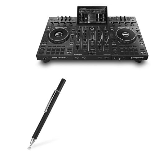 BoxWave Stylus Pen Compatible with Denon DJ Prime 4+ - FineTouch Capacitive Stylus, Super Precise Stylus Pen - Jet Black