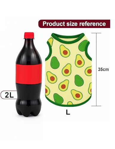 Image of Yellowcult Cute Cat T-Shirt Clothes, Summer Sweetshirts Fruit Pet Random Design mesh Outfit for Dog, cat, Puppy, Kitten, Diwali, Festival, Travel, Outing, Photos (L- Any 1)