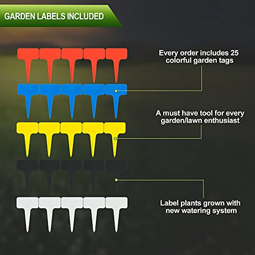 53 Gallon Portable Rain Barrel Water Tank - Collapsable Rainwater Collection System Storage Container - Water Collector Barrels Include Two Spigots and Overflow Kit - Comes with 25 Garden Labels - Thumbnail 4