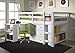 Donco Kids 760-W Low Study Loft Bed, White