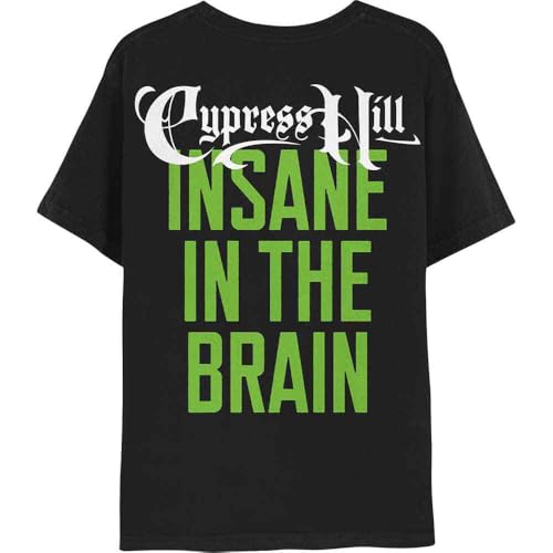 Rock Off officially licensed products Cypress Hill T Shirt Insane in The Brain Nouveau Officiel Unisex Noir Size S