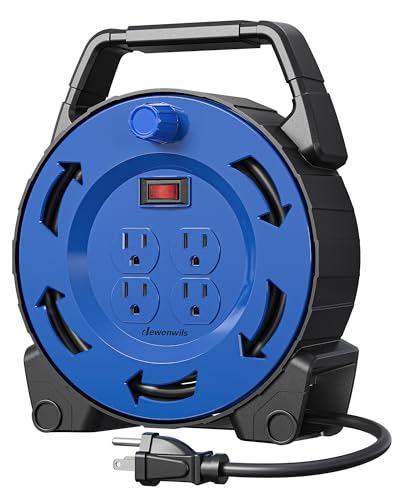 DEWENWILS Extension Cord Reel with 30 FT Cord