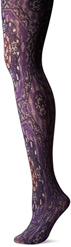 Hue Women's Printed Tight, Deep Burgundy Mosaic, S/M