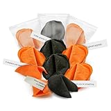 4E's Novelty Halloween Fortune Cookies Bulk - 50 Individually Wrapped Vanilla Cookie with Funny Fortune Cookies Sayings for Kids & Adults, Trick-or-Treat Perfect for Halloween Party Cookie