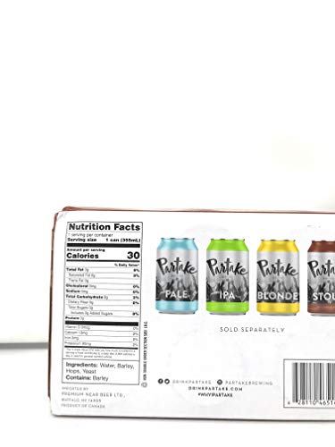 Partake Brewing Non Alcoholic Craft Beer, Dark, 6 Pack - 12 Ounce Cans, Low Calorie, All Natural - Thumbnail 4