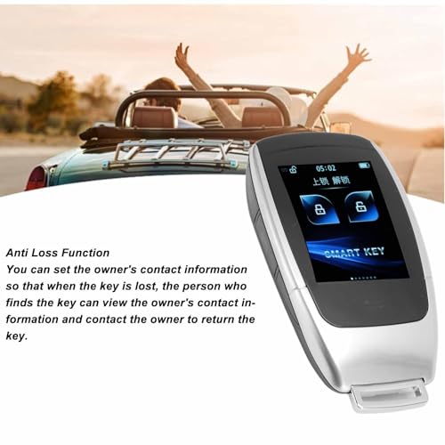 Llave de coche con pantalla táctil LCD y función antipérdida inteligente 3