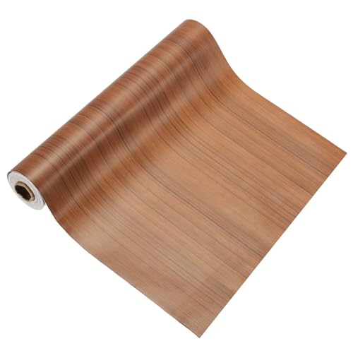 Image of PATIKIL Wood Grain Tape 12 inch x 32 ft, Self-Adhesive Wood Texture Repair Tape Realistic Wooden Effect Patch for Furniture Cabinets Floor Walls, Brown
