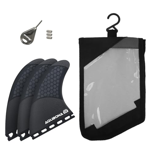 G3/G5/G6/G7 4�T�C�Y �g���C�t�B���Z�b�g - �V���O���^�u�܂��̓f���A���^�O�T�[�t�{�[�h�ɓK�� - �n�j�J���t�@�C�o�[�O���X�J�[�{���T�[�t�{�[�h�t�B�� - Carbon Honeycomb Thruster Fins Set (�t�[G 5)