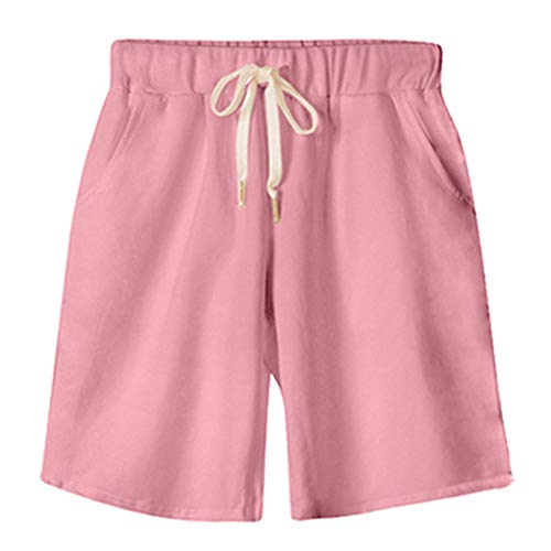 XinYangNi Casual Women's Outdoor Super Comfy Bermuda Hiking Shorts Pink US 22/Asia 8XL