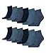 Produktbild PUMA 12 Paar Quarter Sportsocken (Kurzsocken) für Damen und Herren im Vorteilspack (Denim Blue, 39/42)