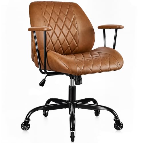 VECELO PU Leather Chair Rubber Casters