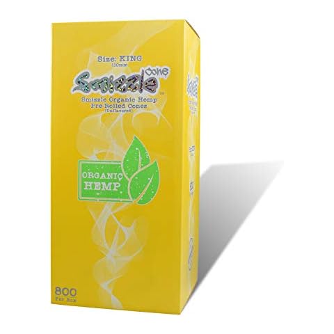 SMIZZLE 800 ct Pre-Rolled Organic Cones, KING (110mm) Tower Bulk Pack for Dispensaries Cover