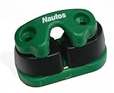 Nautos # 91026BG- Small composite cam cleat - GREEN BASE - With fairlead included
