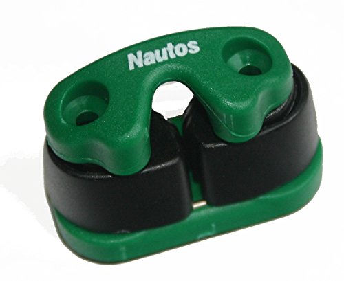 Nautos # 91026BG- Small Composite cam Cleat - Green Base - with Fairlead Included