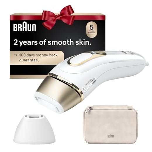 Braun IPL at Home Laser Hair Removal for Women and Men, Silk Expert Pro 5 PL5137 with Venus Swirl Razor, Long-Lasting Reduction in Hair Regrowth for Body & Face, Corded, PL5137