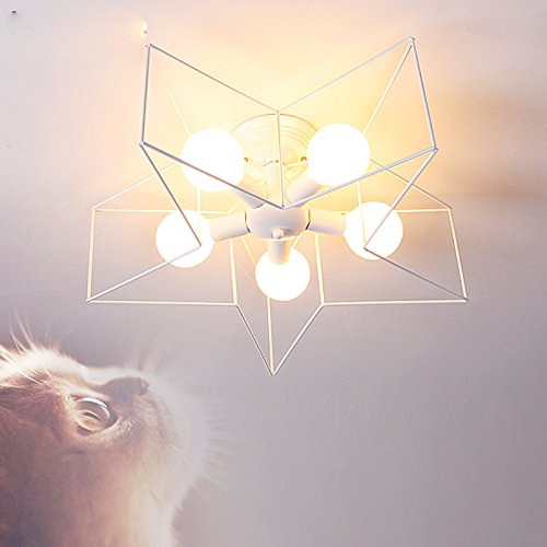 Preisvergleich Produktbild Moderne einfache kreative Persönlichkeit Licht Kinder 's Zimmer Beleuchtung Master-Schlafzimmer Lichter LED-Deckenleuchte Wohnzimmer Lampen Restaurant Lampen,Weiß