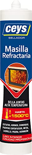 Ceys - Masilla Refractaria - Sella juntas de alta temperatura - Calidad profesional - 310 ML Cover