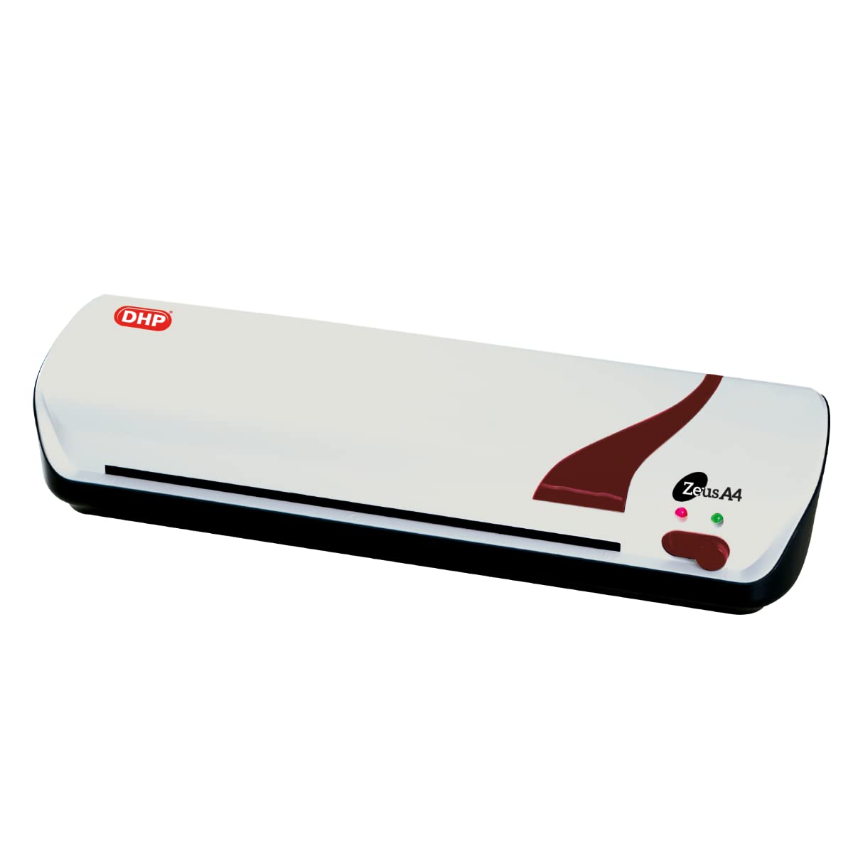 Plastificadora DHP Zeus A4 - Plastificadora A4 de dos rodillos con liberalización ABS, plastifica fundas de hasta 125 micras (1 cara)