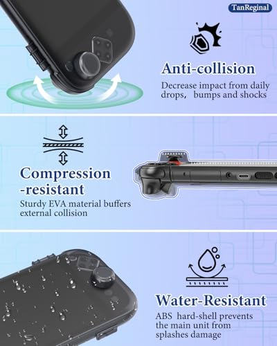 Coque Nintendo Switch 2 rigide noire avec protection écran en verre trempé - 2