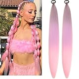 Rainbow Braid Hair Extensions Rave Hair Accessories Colorful Hair Extensions Braid Ponytail Extension