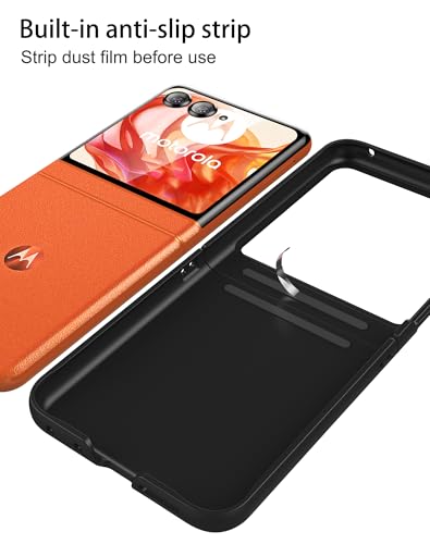 Image of Lustree Hard PC Back Cover Case for Motorola Razr 50| Anti-Slide |Lightweight |Protective Hard Case Cover for Motorola Razr 50 2024 -Black