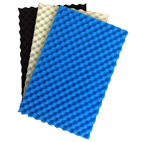 Set de 3 espumas para filtro de estanque 25" x 18"