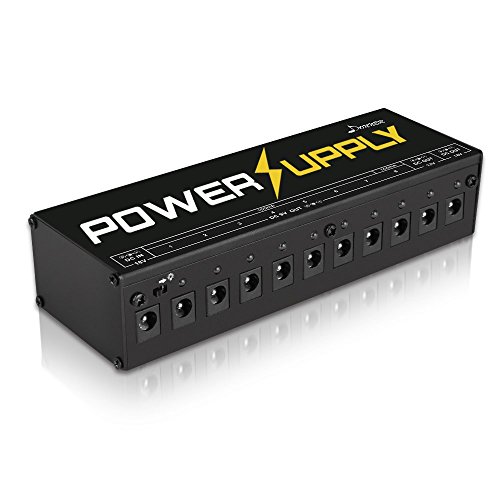 Donner Dp-1 Guitar Pedal Power Supply 10 Isolated DC Output for 9V/12V/18V Effect Pedal