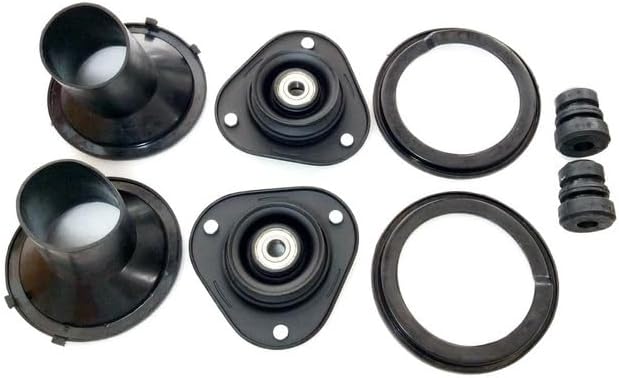 8 Front Shock Absorber Strut Mount Kit Fit For 1991-1999 Toyota Corolla E100 4-Door Sedan Strut Mount + Dust Boot Cover + Bumper Spring + Coil Spring Rubber