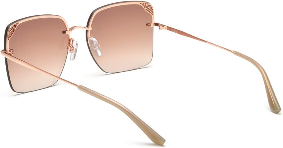 IDEE Women's Half Rim Sunglasses 100% UV Protection (UV400) Square Multicoloured M