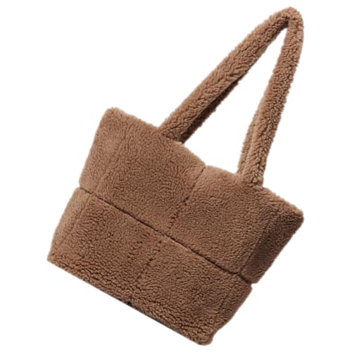 Sac fourre-tout en peluche duveteuse grand sac cabas femme mignon et stylé Alipis