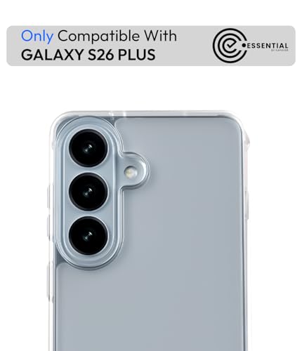 Image of KAPAVER Essential Back Cover Case Compatible with Galaxy S26 Plus - Clear (PC+TPU) (Galaxy S26 Plus - Clear)