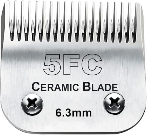 Dog Grooming Replacement Blades Compatible with Andis Oster and Wahl Clippers (5FC)