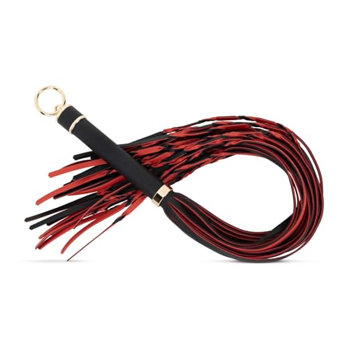 Easytoys Fetish - Flogger 64 cm - Rouge et Noir