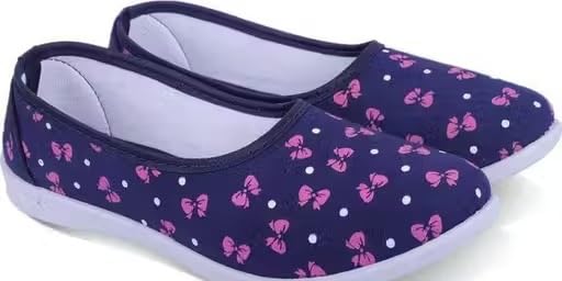 Image of VAMIKAENTERPRISESComfortable Simple Bellies for Girls with Closed Back and Soft Sole Support