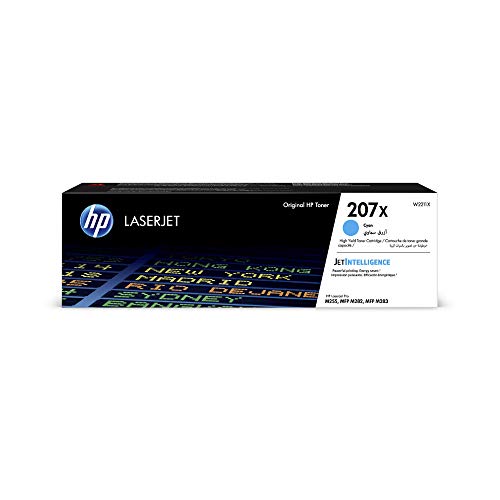 HP 207X LaserJet Original Toner Cyan hohe Reichweite für HP Color LaserJet Pro M283 / M282 / M255 Serien